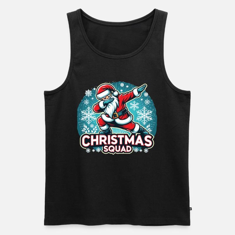 Christmas Squad - Männer Premium Bio Tank Top - Schwarz