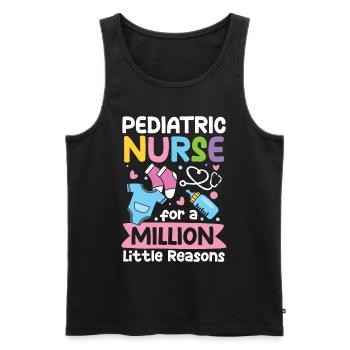 Pediatric Nurse For A Million Little Reasons - Männer Premium Bio Tank Top - Schwarz - Vorne - Michal (187cm)