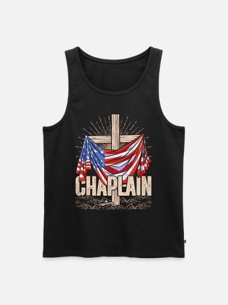 Chaplain, Clerical, Parish Priest - Men's Premium Organic Tank Top - black