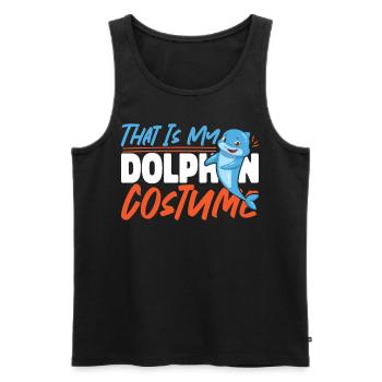 Dolphin Halloween That Is My - Men's Premium Organic Tank Top - black - Front - Michal (187cm)