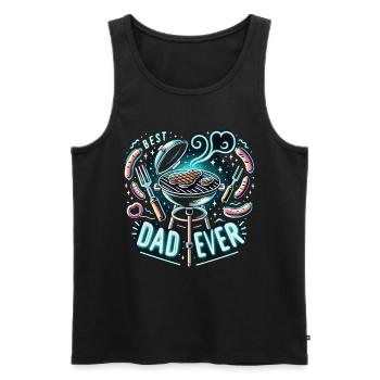 Best Dad Ever - Männer Premium Bio Tank Top - Schwarz - Vorne - AI Model Male 178 light (178cm)