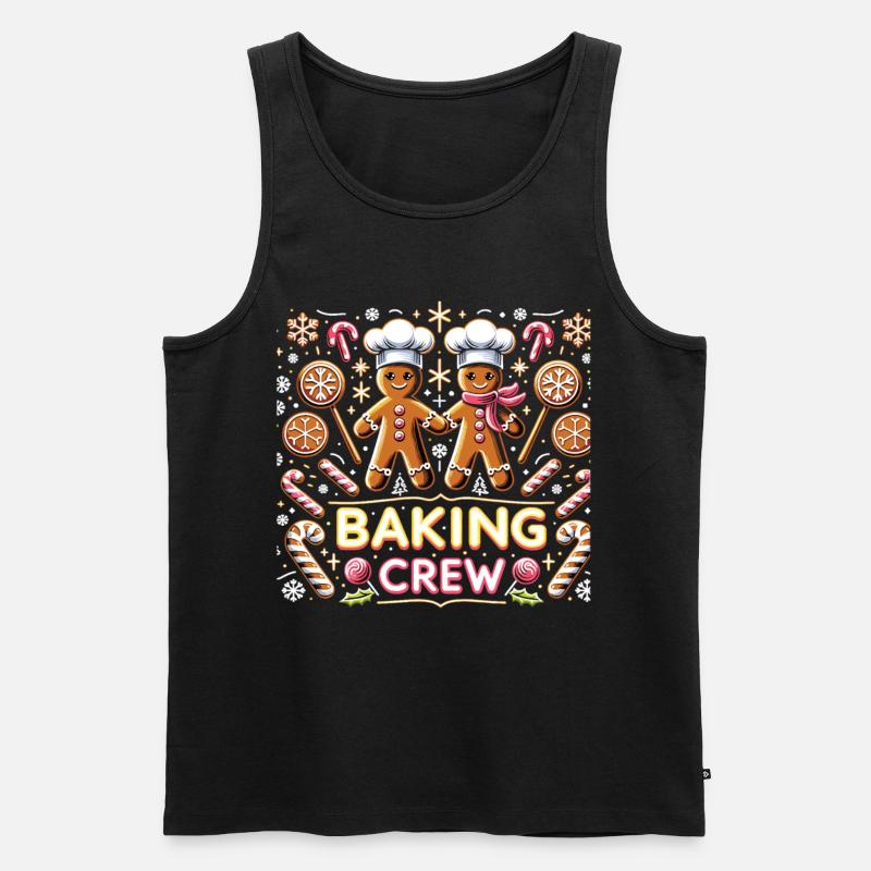 Baking Crew - Men's Premium Organic Tank Top - black