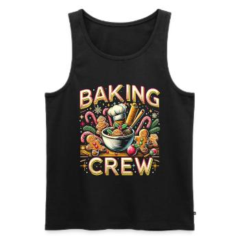 Baking Crew - Männer Premium Bio Tank Top - Schwarz - Vorne - Michal (187cm)
