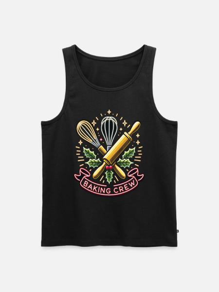 Baking Crew - Men's Premium Organic Tank Top - black