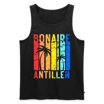 Bonaire Antillen Karibik Insel Urlaub - Männer Premium Bio Tank Top - Schwarz - Vorne - AI Model Male 178 light (178cm)