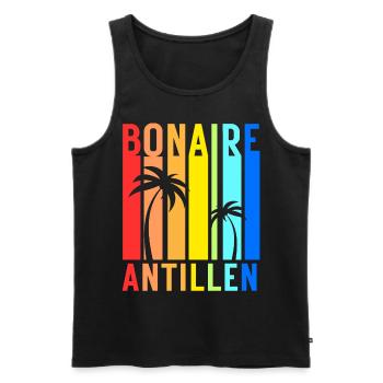 Bonaire Antillen Karibik Insel Urlaub - Männer Premium Bio Tank Top - Schwarz - Vorne - AI Model Male 178 light (178cm)