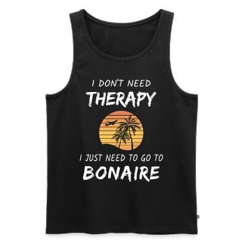 Bonaire Antillen Karibik Insel Urlaub - Männer Premium Bio Tank Top - Schwarz - Vorne - AI Model Male 178 light (178cm)