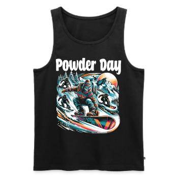 Boarder's Paradise: Snowboardabenteuer Snowboard - Männer Premium Bio Tank Top - Schwarz - Vorne - AI Model Male 178 light (178cm)