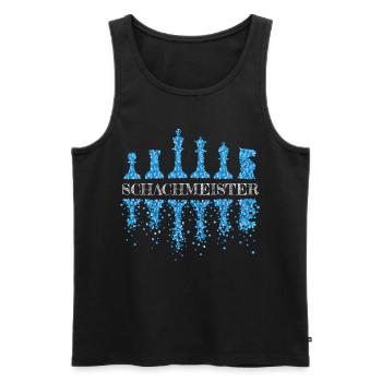 Chess Master Chess Chess Player Checkmate - Men's Premium Organic Tank Top - black - Front - AI Model Male 178 light (178cm)