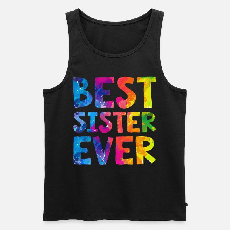 Best Sister Ever - Männer Premium Bio Tank Top - Schwarz