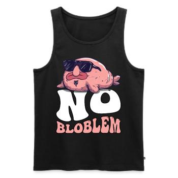 Groovy Blobfisch - Männer Premium Bio Tank Top - Schwarz - Vorne - Michal (187cm)