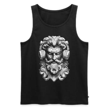 Chemise dans le style hip-hop mythologique-divin. - Débardeur bio Premium Homme - noir - Devant - Michal (187cm)