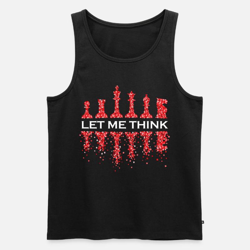 Chess Chess Player Chess Tournament Chess Player - Men's Premium Organic Tank Top - black