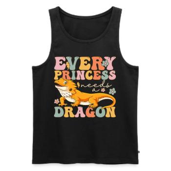 Groovy Barbu Dragon Fille - Débardeur bio Premium Homme - noir - Devant - Michal (187cm)