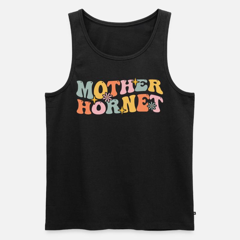 Groovy Beekeeper Imkereimutter - Männer Premium Bio Tank Top - Schwarz