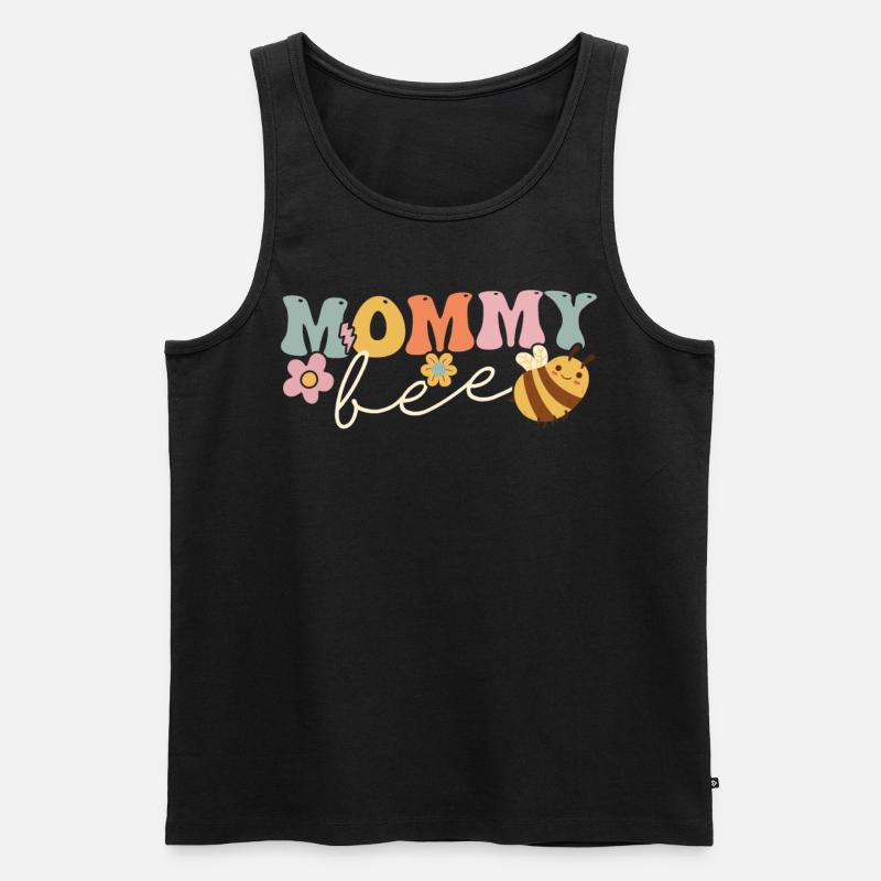 Groovy Beekeeper Imkereimutter - Männer Premium Bio Tank Top - Schwarz