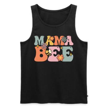 Groovy Beekeeper Imkereimutter - Männer Premium Bio Tank Top - Schwarz - Vorne - Michal (187cm)