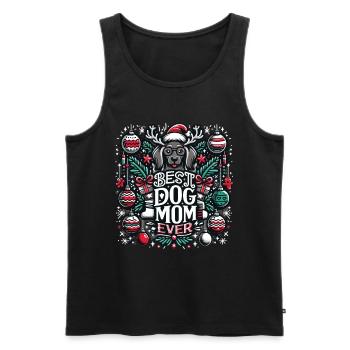 Meilleure maman de chien de tous les temps Chien Chiens Meilleure maman de chien - Débardeur bio Premium Homme - noir - Devant - Michal (187cm)