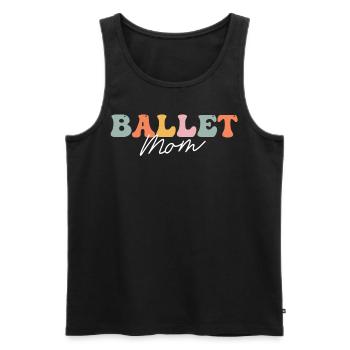 Groovy Ballerina Balletttänzerin - Männer Premium Bio Tank Top - Schwarz - Vorne - AI Model Male 178 light (178cm)