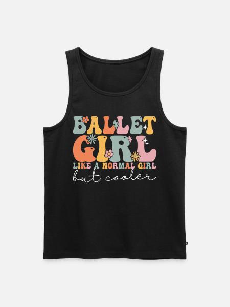 Groovy Ballerina - Men's Premium Organic Tank Top - black
