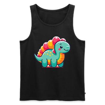 Dinosaur Baby Dindinosaur Kids - Men's Premium Organic Tank Top - black - Front - Michal (187cm)
