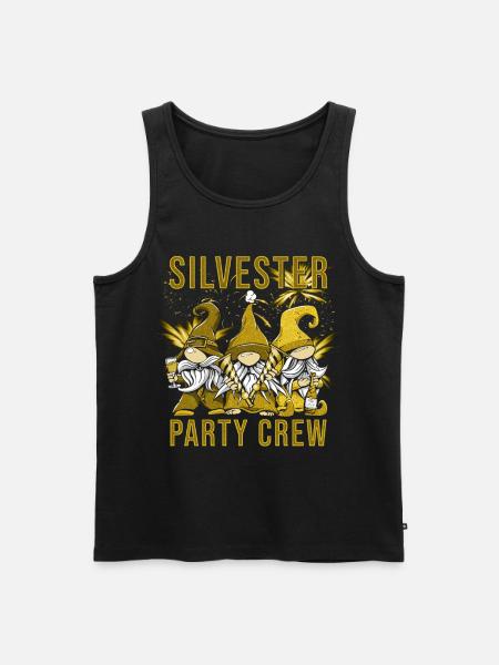 Silvester Party Crew - Männer Premium Bio Tank Top - Schwarz