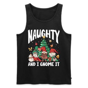 Coquine Et Je Gnome Il - Débardeur bio Premium Homme - noir - Devant - AI Model Male 178 light (178cm)
