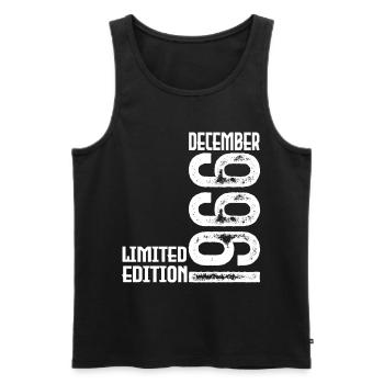 Geburtstagsgeschenk Dezember 1966. Dezember 1966. - Männer Premium Bio Tank Top - Schwarz - Vorne - Michal (187cm)