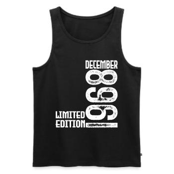 Birthday Gift December 1968. December 1968. - Men's Premium Organic Tank Top - black - Front - Michal (187cm)