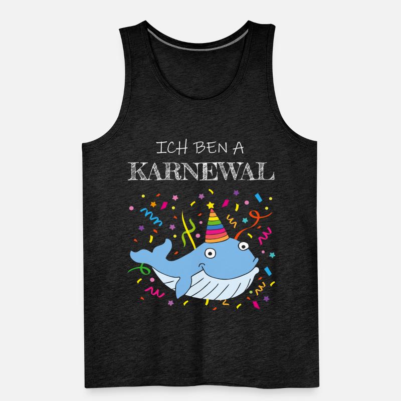 Ich bin ein Karnewal Karneval Konfetti Kölsch Köln Männer Premium Bio Tank Top