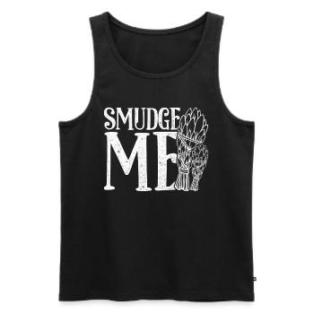 Smudging Wohnung Ausräuchern Smudge Me - Männer Premium Bio Tank Top - Schwarz - Vorne - Michal (187cm)