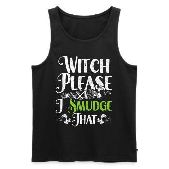 Fumigation Witch Please I Smudge That - Men's Premium Organic Tank Top - black - Front - Michal (187cm)