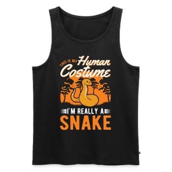 Snake Costume Corn Snake Halloween Snake - Men's Premium Organic Tank Top - black - Front - Michal (187cm)