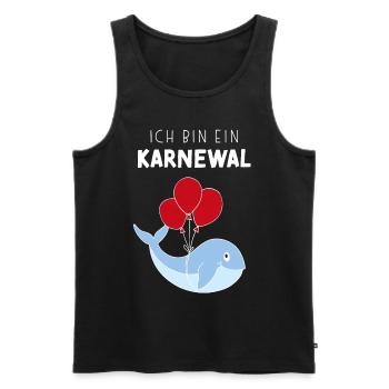Ich bin ein Karnewal Karneval Jecken Kostümersatz - Männer Premium Bio Tank Top - Schwarz - Vorne - AI Model Male 178 light (178cm)