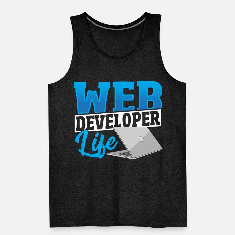 Web Developer Life Web Developer Programmer Men's Premium Organic Tank Top