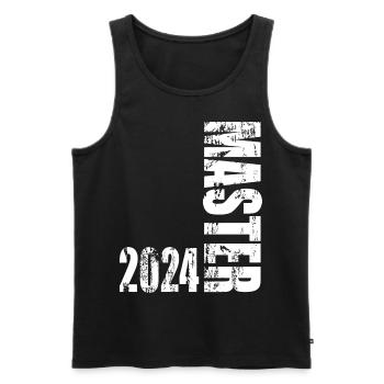 Master 2024 - Männer Premium Bio Tank Top - Schwarz - Vorne - AI Model Male 178 light (178cm)