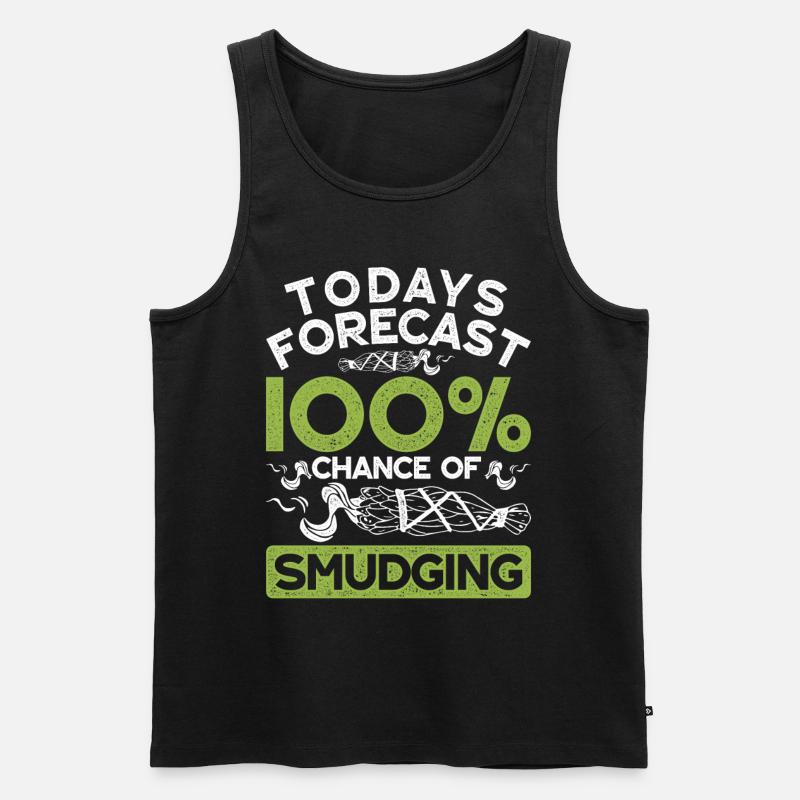Smudging Wohnung Ausräuchern - Männer Premium Bio Tank Top - Schwarz