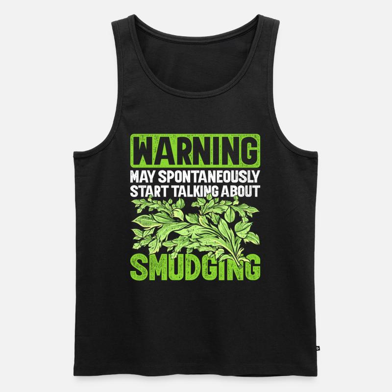Smudging Wohnung Ausräuchern - Männer Premium Bio Tank Top - Schwarz