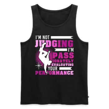 Retro Hip Hop Dancer Dancing Dance Teacher - Männer Premium Bio Tank Top - Schwarz - Vorne - AI Model Male 178 light (178cm)