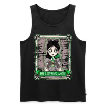 Boho Halloween, La Cavalera Catrina, Scary - Men's Premium Organic Tank Top - black - Front - Michal (187cm)