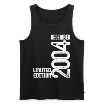 Birthday Gift December 2004. December 2004. - Men's Premium Organic Tank Top - black - Front - AI Model Male 178 light (178cm)