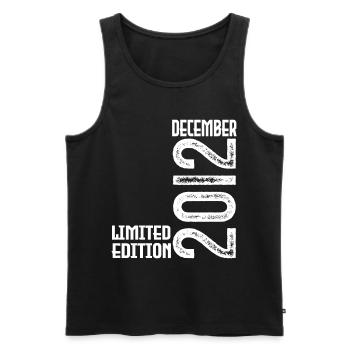 Birthday Gift December 2012. December 2012. - Men's Premium Organic Tank Top - black - Front - Michal (187cm)