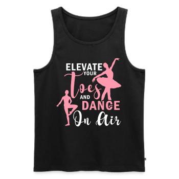 Ballet Dancing Quote Ballet Dance Teacher - Männer Premium Bio Tank Top - Schwarz - Vorne - Michal (187cm)