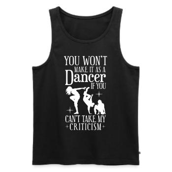 Funny Dancing Coach Saying Street Dance Instructor - Männer Premium Bio Tank Top - Schwarz - Vorne - Michal (187cm)
