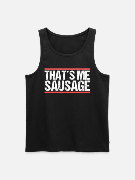 C’est ma saucisse. Danglais - Débardeur bio Premium Homme - noir
