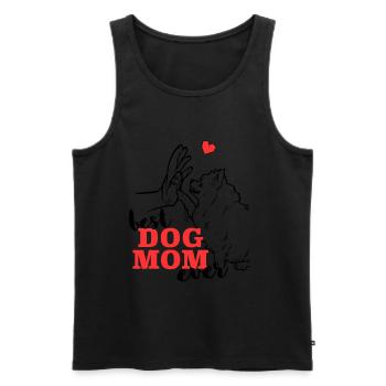 Beste Pomeranian Mama Pomeranian - Männer Premium Bio Tank Top - Schwarz - Vorne - AI Model Male 178 light (178cm)