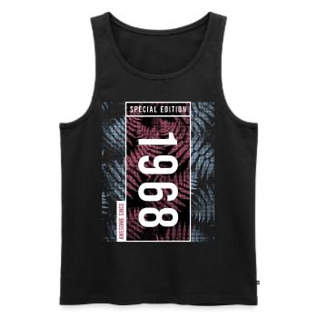 Special Edition 1968 Birthday Urban Graphic - Men's Premium Organic Tank Top - black - Front - AI Model Male 178 light (178cm)