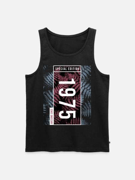 Special Edition 1975 Geburtstag Urban Graphic - Männer Premium Bio Tank Top - Schwarz