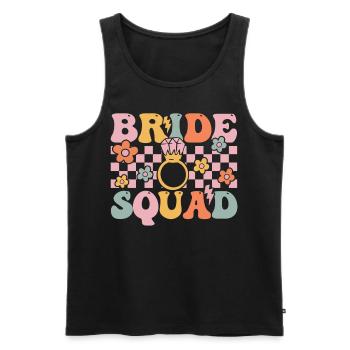 Groovy Brautparty Junggesellinnenabschied - Männer Premium Bio Tank Top - Schwarz - Vorne - AI Model Male 178 light (178cm)