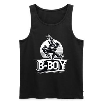Breakdance Breakdancer Breakdance Kinder - Männer Premium Bio Tank Top - Schwarz - Vorne - AI Model Male 178 light (178cm)